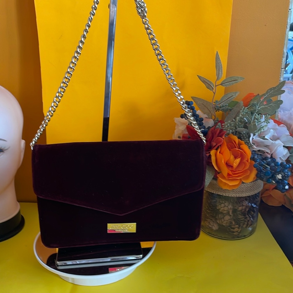 Jimmy Choo Velvet Parfums Cross Body Nwot